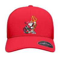 Cuphead _amp_ Devil Seamless Cap | Artistshot