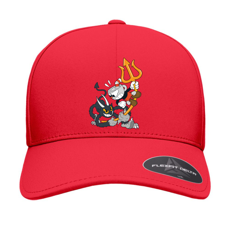 Cuphead _amp_ Devil Seamless Cap by cm-arts | Artistshot