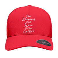 Funny Runner Gift Does Running Out Of Wine Count As Cardio Seamless Cap | Artistshot