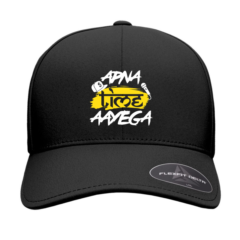 Apna Time Aayega Bollywood Hindi Quote Seamless Cap by cm-arts | Artistshot