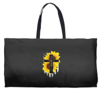 Faith Sunflower Flag Weekender Totes | Artistshot