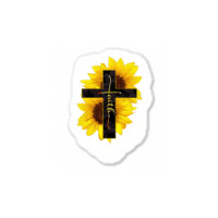 Faith Sunflower Flag Sticker | Artistshot