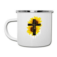 Faith Sunflower Flag Camper Cup | Artistshot