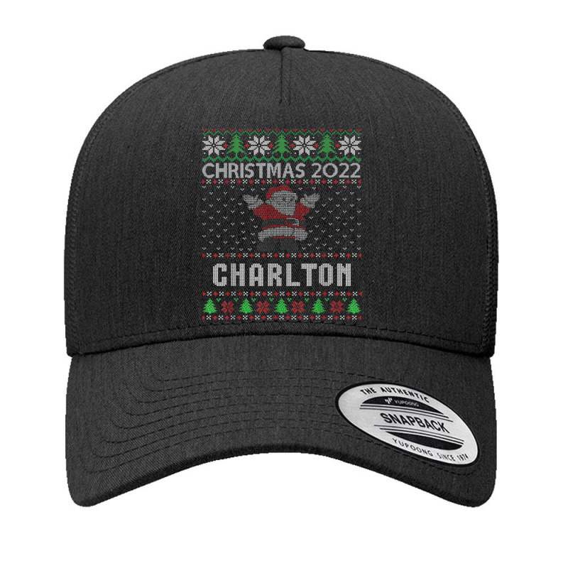 Funny Matching Ugly Christmas Personalized Name Charlton Yupoong Trucker Cap by Queens | Artistshot