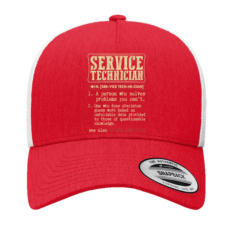 Service Technician Dictionary Term Yupoong Trucker Cap | Artistshot