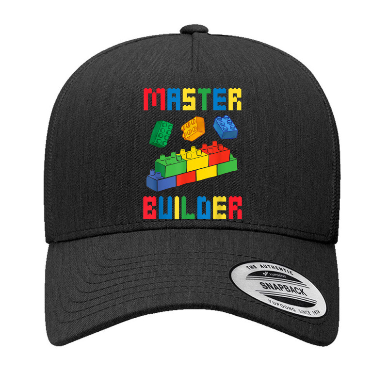 Brick Builder Funny Blocks Building Master Builder Toys Kids T Shirt Yupoong Trucker Cap | Artistshot