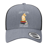 Just A Girl Who Loves Books And Cats Reading Yupoong Trucker Cap | Artistshot