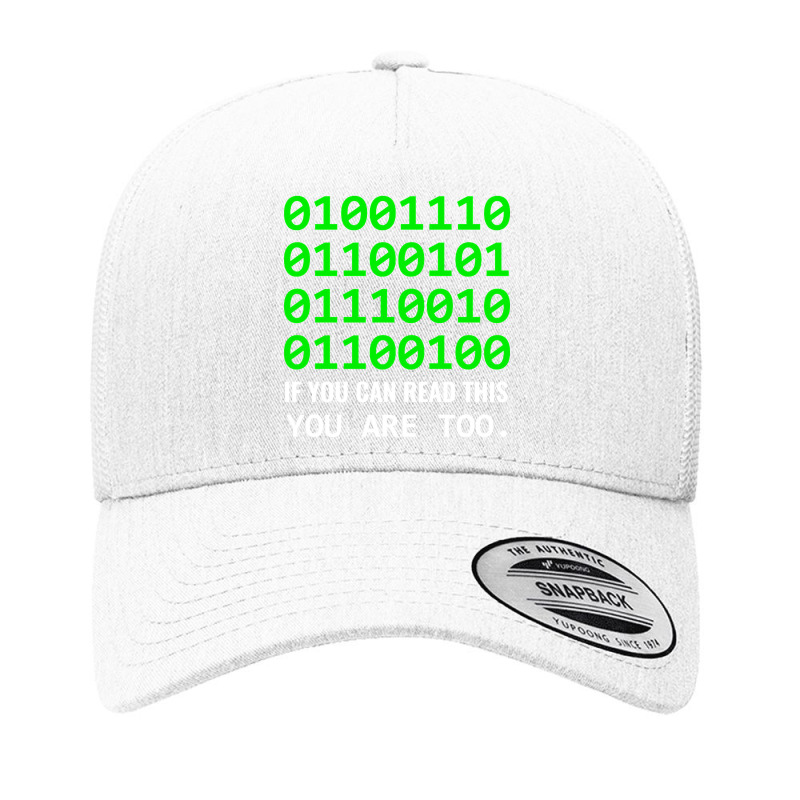 Nerd Computer Binary Code For Developer Geeks & Admins Yupoong Trucker Cap | Artistshot