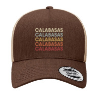 Calabasas California Calabasas Ca Retro Vintage Text Long Sleeve T Shi Yupoong Trucker Cap | Artistshot