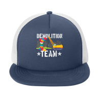 Demolition Team Master Builder Building Blocks Bricklayer T Shirt Foam Snapback Hat | Artistshot