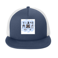 Cute Woman Freelancer At Home Foam Snapback Hat | Artistshot