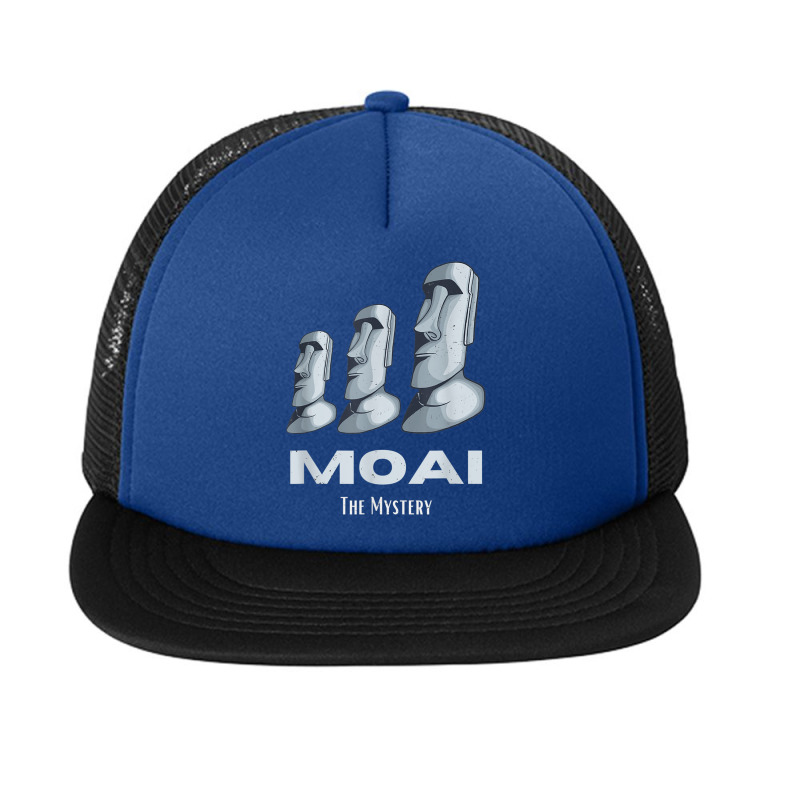 Rapa Nui Moai Easter Islands Statue Heads Mystery T Shirt Foam Snapback Hat | Artistshot