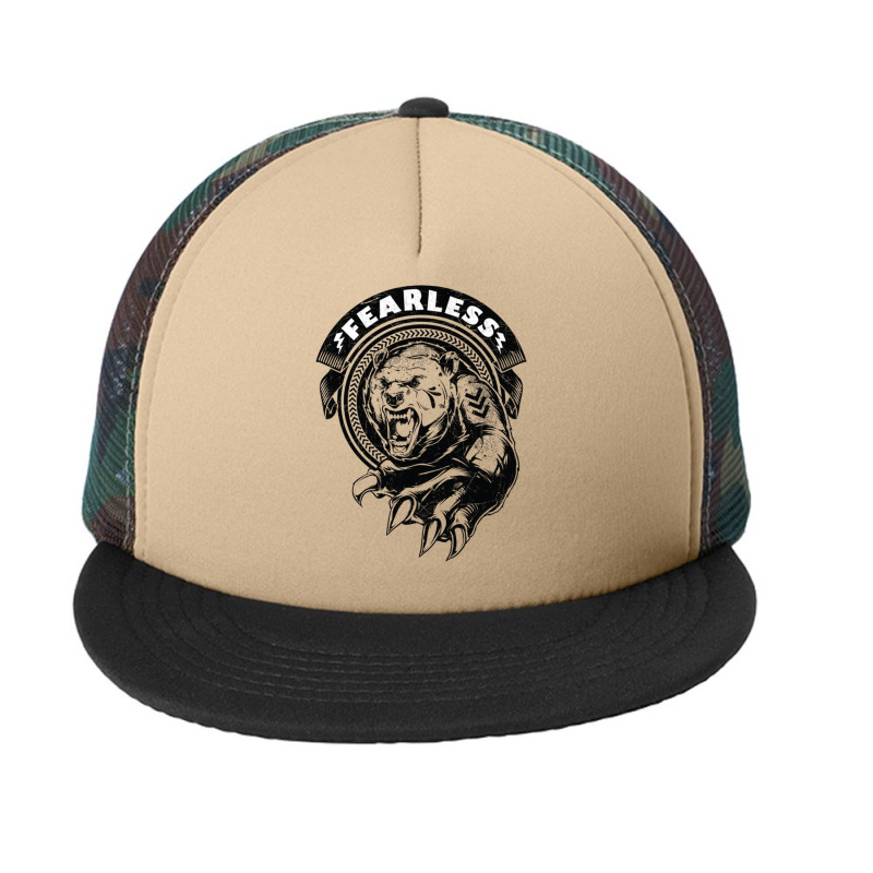 Scared Bear Grizzly Bear Shirt Premium Foam Snapback hat by RILEYALLEN | Artistshot