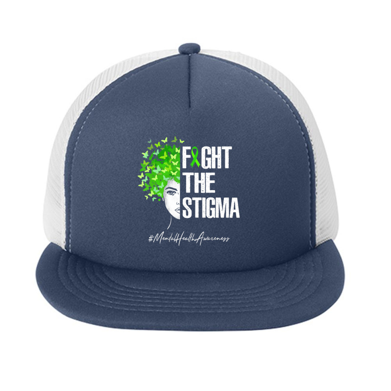 Fight The Stigma Mental Health Awareness Gif Foam Snapback hat by cm-arts | Artistshot