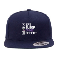 Eat Sleep Game Repeat Mmo Rpg Leetcode Leet Gift 5 Panel Snapback Cap | Artistshot