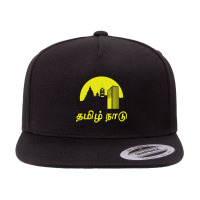 Tamil Nadu (tamil Language ) 5 Panel Snapback Cap | Artistshot