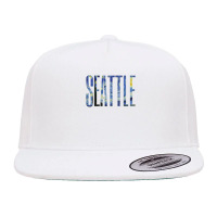 Seattle Van Gogh Starry Night Art Vincent Van Gogh Painting 5 Panel Snapback Cap | Artistshot