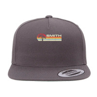 Smith Surname 80s 90s Vintage Sunset With Palm Trees T Shirt 5 Panel Snapback Cap | Artistshot