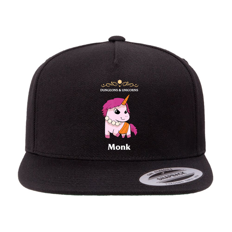 Unicorn Monk Fantasy D20 Tabletop Rpg Roleplaying Gamer 5 panel snapback cap by hotoancuong | Artistshot