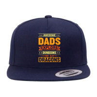 Womens Awesome Dads Explore Dungeons And Slay Dragon Rpg V-neck 5 Panel Snapback Cap | Artistshot