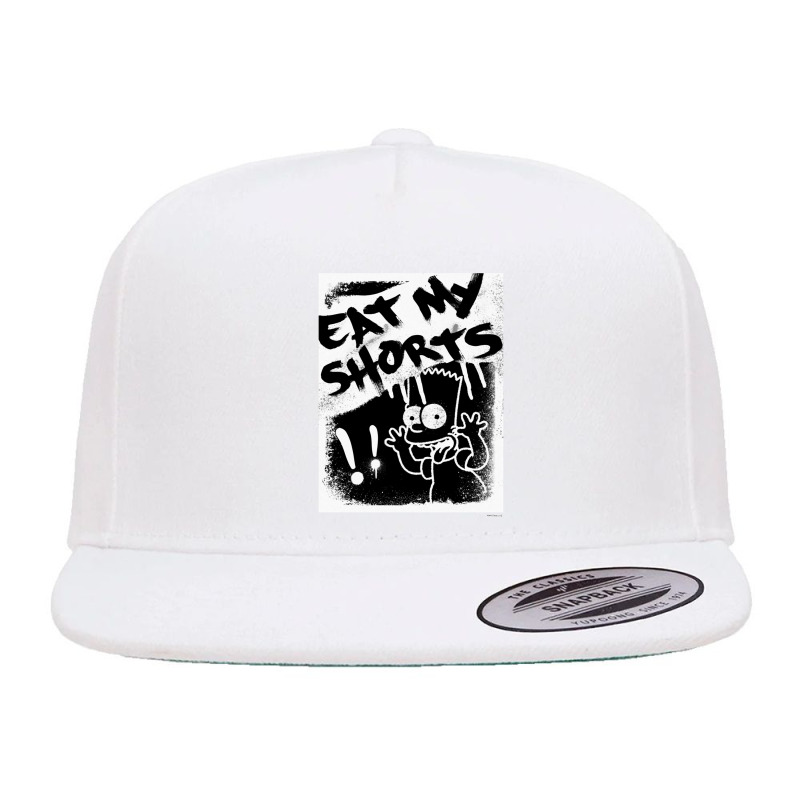 The Simpsons Bart Simpson Eat My Shorts Spray Paint Graffiti Long Slee 5 panel snapback cap by cm-arts | Artistshot