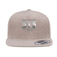 Detroit 313 Area Code Skyline Michigan Vintage T Shirt 5 Panel Snapback Cap | Artistshot