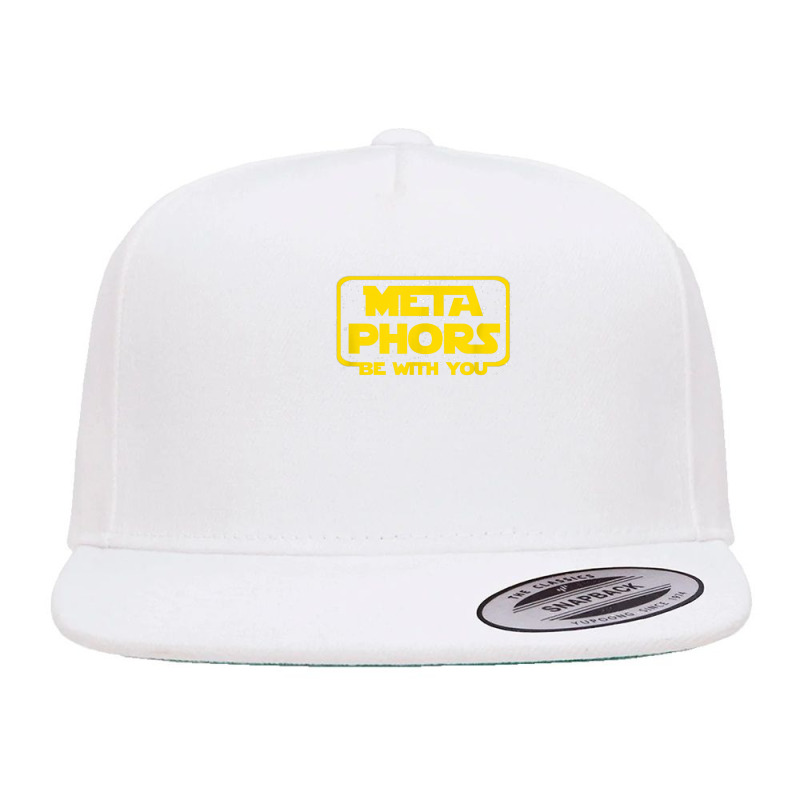 Metaphors Be With You Funny English Teacher Space 5 panel snapback cap by GretchenBourdeau | Artistshot