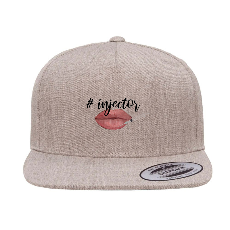 Nurse Injector Lip Filler Injections Cosmetics Tee 5 Panel Snapback Cap | Artistshot