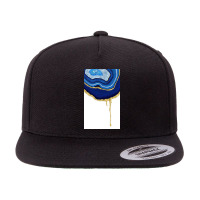 Sapphire Dripping Agate 5 Panel Snapback Cap | Artistshot