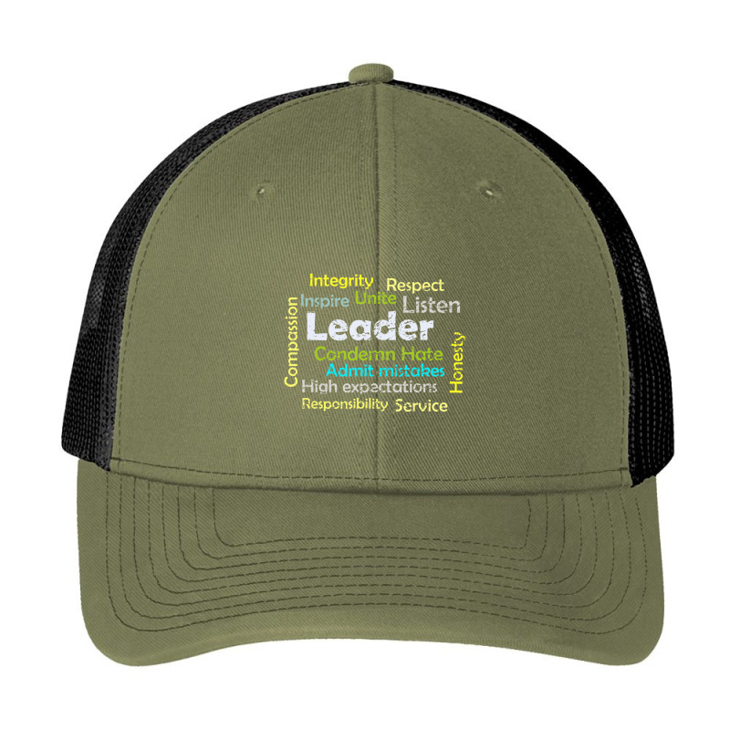 Leadership Inspire Unite And Condemn Hate Distressed Pa Trucker Cap by cm-arts | Artistshot