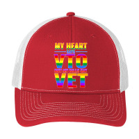 My Heart Says Vto But My Bills Say Vet Lgbtq Swagazon Pride Pa Trucker Cap | Artistshot