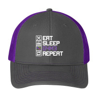 Eat Sleep Game Repeat Mmo Rpg Leetcode Leet Gift Pa Trucker Cap | Artistshot