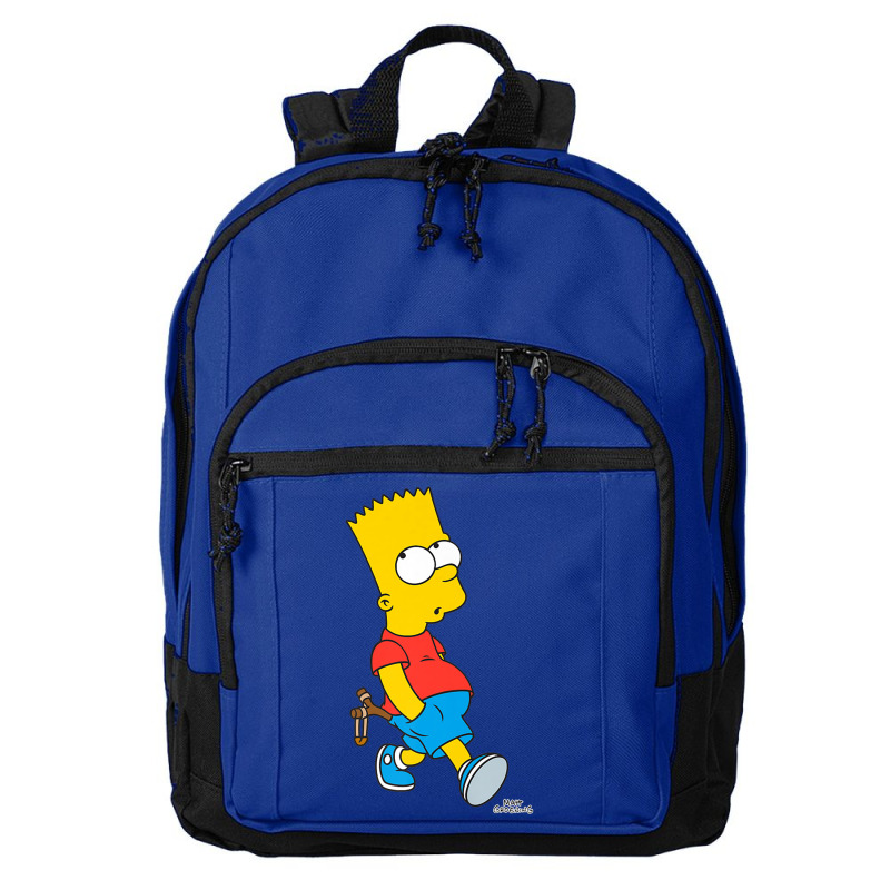 The Simpsons Bart Simpson With Slingshot Premium T Shirt Basic Backpack | Artistshot