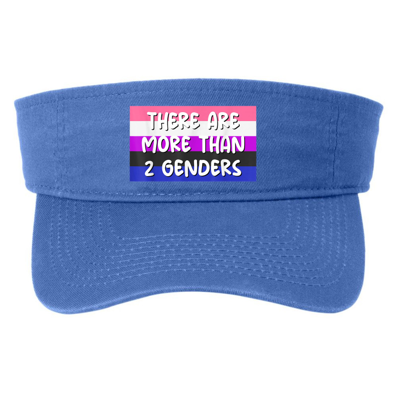 There Are More Than 2 Genders Genderfluid Flag Omnisexual Fashion Visor by Amenity | Artistshot