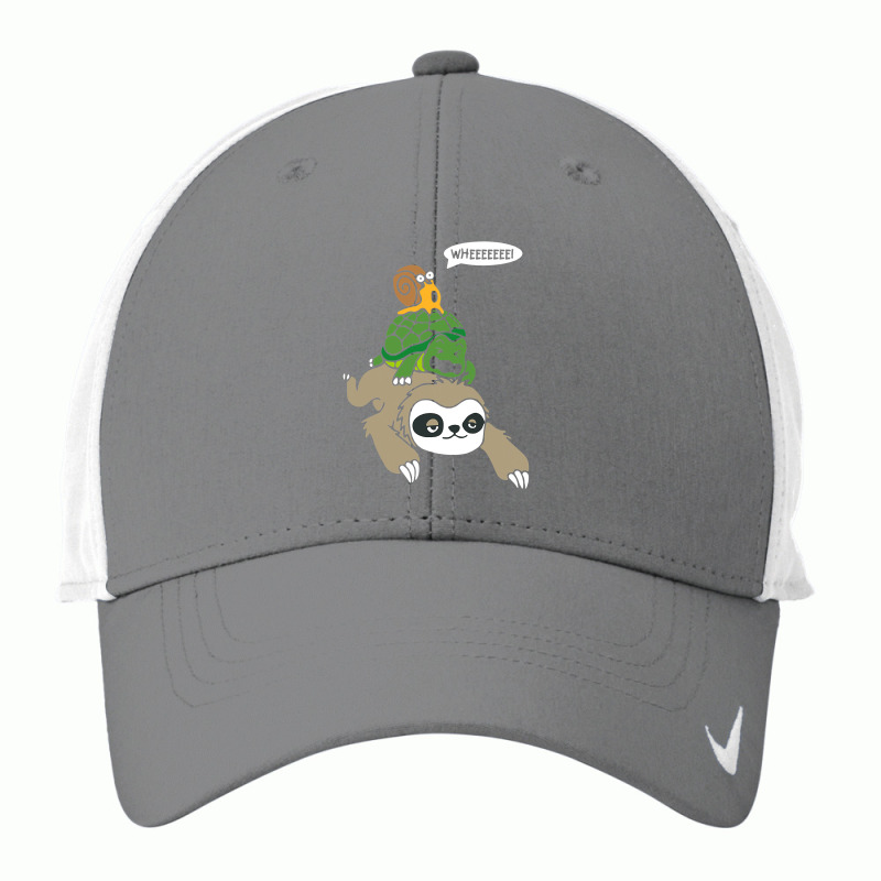 Sloth Turtle Snail Piggyback T Animal Running Wild Nike Dri-FIT Cap by trokeryth | Artistshot