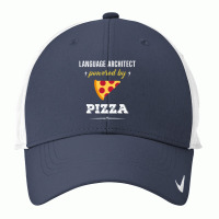 Language Architect Powered By Pizza Funny Gift Nike Dri-fit Cap | Artistshot