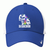 Manly Unicorn Muscle Dad And Daughter Dadacorn Fathers Day Tank Top Nike Dri-fit Cap | Artistshot