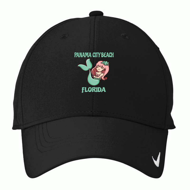 Panama City Beach Cute Mermaid Themed Nike Dri-FIT Cap by Min01 | Artistshot