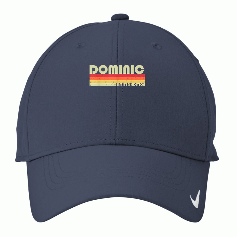 Dominic Gift Name Personalized Funny Retro Vintage Birthday Nike Dri-FIT Cap by StaceyDebbie | Artistshot