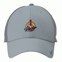 Angry Rooster With Large Glossy Red Comb On Top Nike Dri-fit Cap | Artistshot