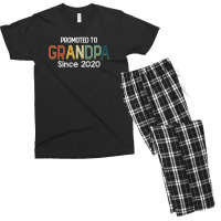 Promoted To Grandpa Since 2020 For Dark Men's T-shirt Pajama Set | Artistshot