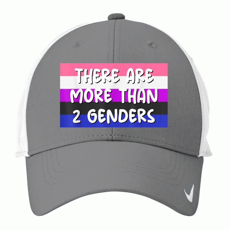 There Are More Than 2 Genders Genderfluid Flag Omnisexual Nike Dri-FIT Cap by Amenity | Artistshot