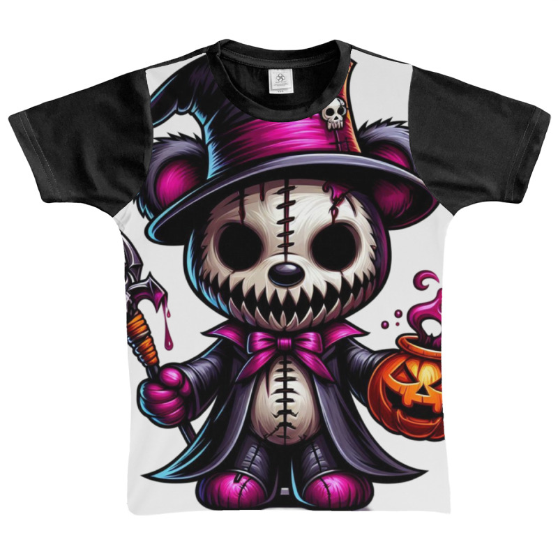 Teddy Bear Skull Party - Halloween Day Graphic Youth T-shirt by risedesignid | Artistshot