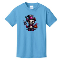 Teddy Bear Skull Party - Halloween Day Basic Youth T-shirt | Artistshot