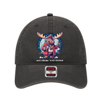 Moose Not Drunk Just Festive Fun Dyed Cap | Artistshot