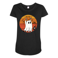 Halloween Party You Are Invited Retro Funny Ghost Maternity Scoop Neck T-shirt | Artistshot