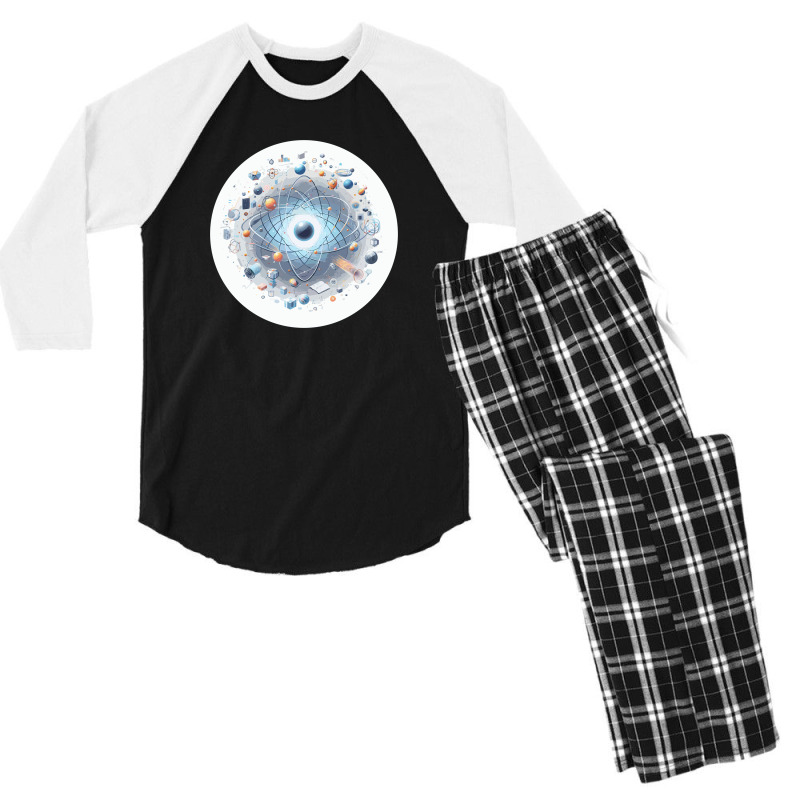 Quantum Physics Men's 3/4 Sleeve Pajama Set | Artistshot