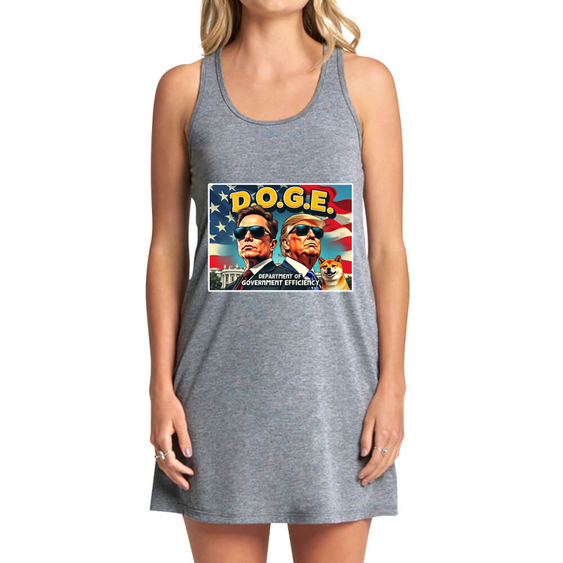 Funny Political Meme Dept Of Government Efficiency Tank Dress by ERNESTO GUANCIA | Artistshot