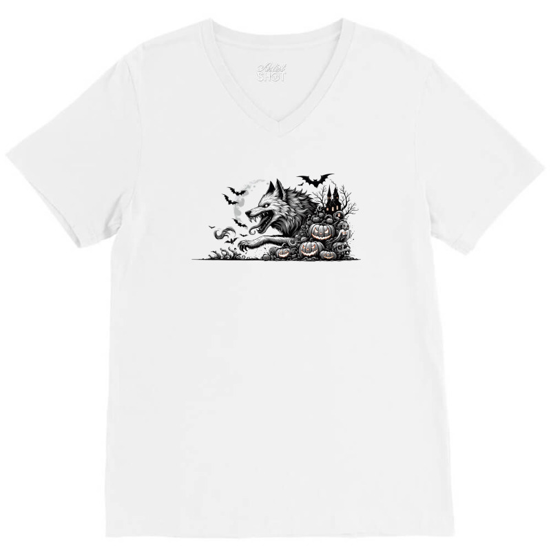 Halloween Day V-neck Tee | Artistshot