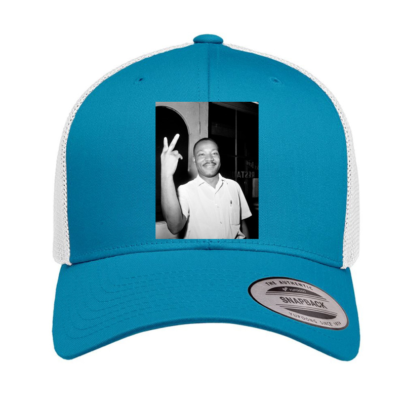 Martin Luther King Peace Symbol Retro Trucker Cap by cm-arts | Artistshot